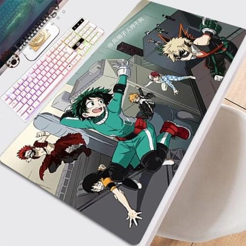 Keyboard Pad Xxl Mouse Gamer Gaming Mat Desk Mats Pc For Cabinet Extended Deskmat Large Mousepepad Mause Anime My Hero Academia