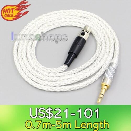 LN006529 8 Core Silver Plated OCC Earphone Cable For AKG Q701 K702 K271 K272 K240 K141 K712 K181 K267 K712 Headphone