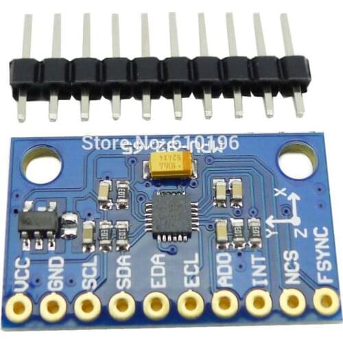 MPU-9250 GY-9250 9-axis Sensor Module I2C/SPI Thriaxis Gyroscope + Triaxial Accelerometer + Triaxial Magnetic Field