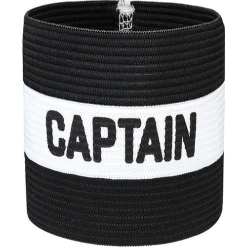 Leader Elastic Sports Accessories Captain Armband Symbol Football Rugby Hockey Outdoor Playground Strong Stickiness Sleeve Badge