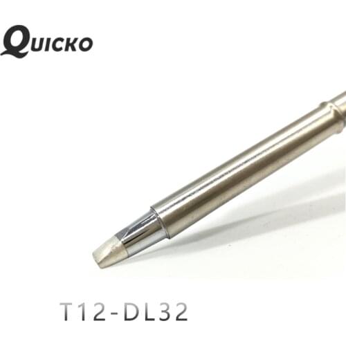 QUICKO T12-DL32 Shape D series Solering iron tips welding tools for T12 Handle OLED&STC-LED T12 Soldering station FX9501 Handle