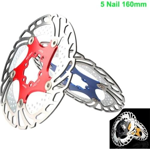 S1 160mm Floating Bike Disc Brake Rotor High High Heat Dissipation 5 Pins Bike Discs Brake Parts With T25 Screw