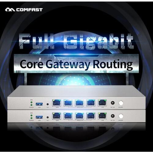 Comfast Full Gigabit Core Gateway routing Multi WAN/Load Balance Wifi Project AC router 4 Wan / LAN Port Router AC Controller