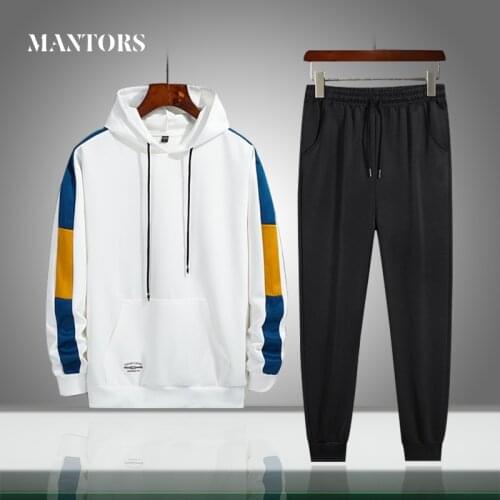 Spring Men Tracksuits Hooded Sportswear Autumn New Mens Casual Sets Hoodies+Pants Tracksuit Male Streetwear 2 Piece Sports Suit