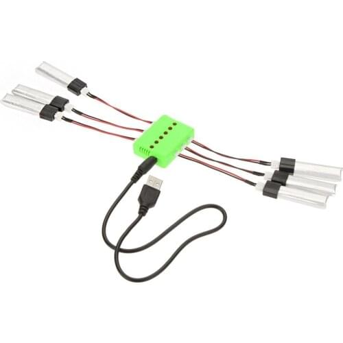 Super Fly Sets X6 Charger with 6Pcs 3.7V 200mAh Lipo Battery for Wltoys V911 V911-1 V911-2 F929 F939