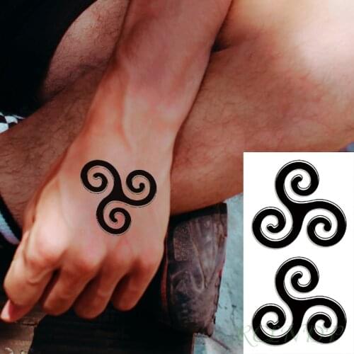 Waterproof Temporary Tattoo Sticker Chinese cloud pattern flower black small tatto flash tatoo fake tattoos for men women kid