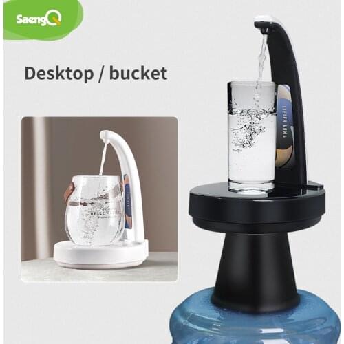 SaengQ Electric Water Dispenser Water Pump USB Charging Automatic Electric Pump Bottle Water Pump Switch Smart Water Pump