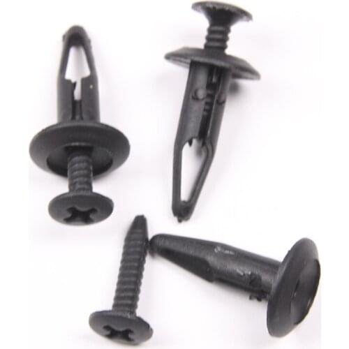 20Pcs 6.3mm Hole Push-Type Rivets Car Door Trim Panel Tank Cover Retainer Clip Fastener For Ford Focus Fiesta Expedition