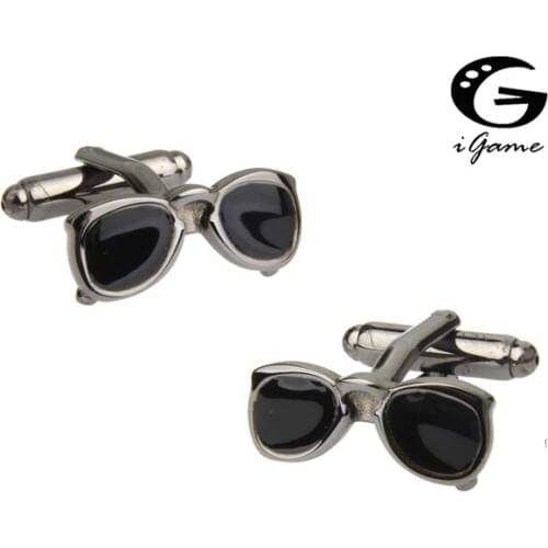 IGame Sun Glasses Cuff Links Cool Black Color Sunglasses Design Free Shipping