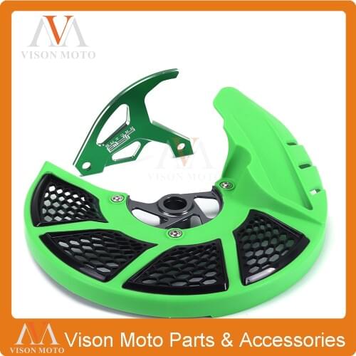 Front and Rear Brake Disc Rotor Guard Cover Protection For KAWASAKI KX250 2006 2007 KX250F KX450F 2006-2017 KLX450R 2008