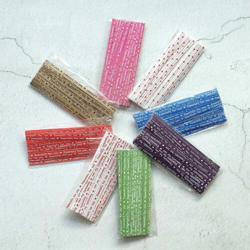 100Pcs/pack Colorful Dots Twist Ties for Candy Cake bag ornament Lollipop Gifts Package Wrapping DIY Wedding Decoration