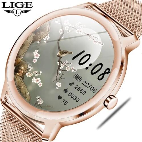 LIGE Ladies Smart Watch Women Fitness Activity Tracker Smartwatch Waterproof Sports Watch Heart Rate Pedometer Sleep Monitor