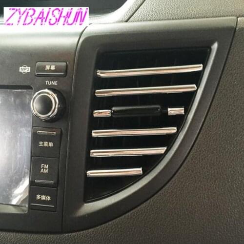 3 m U Style DIY Cabin Air Conditioner Exit Ventilation Grill Chrome Decoration Strip for Ford Focus Buick Cadillac XTS SRX