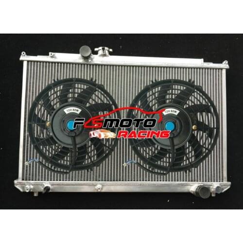 Aluminum Radiator For Toyota Mark 2 II & Chaser JZX100 1JZ-GTE Turbo MT 1996-2001 & OR With FAN