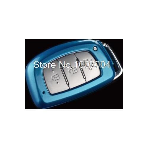 Angelguoguo Car Key ABS Cover Case fit for Hyundai IX35 IX25 Verna Santa Fe Key Cover Key Bag ( Intelligent edition)