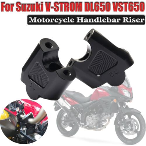 For SUZUKI DL650 V-STROM 650 VSTROM DL 650 V STROM Motorcycle CNC Handlebar Riser up Clamp Mount Taper Handlebar Riser Kit