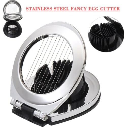 Two Modes Food Fruits Slicer Cutting Stainless Steel Multifunctional Egg Mushroom Salad Slicing Kitchen Knife Garnish Tool