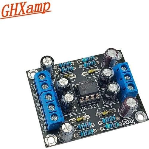 GHXAMP NE5532 Stereo Audio Preamplifier Board Dual-Channel Car Speaker Preamp Amplifier Single Power DC 12V Home Audio 1PC1PC