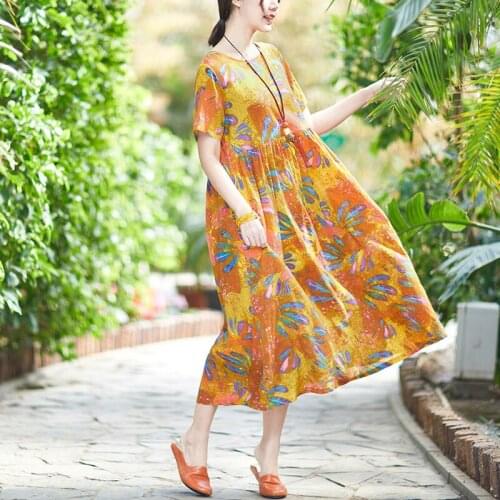 Свободные летние платья Luyaoskyen China At AliExpress