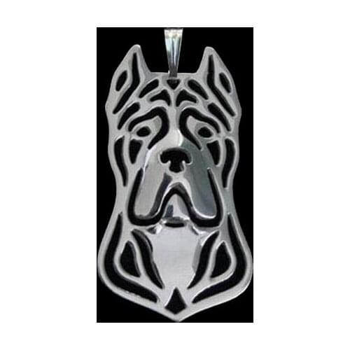 Fashion Animal Pendants Metal Cane Corso Dog Pendants