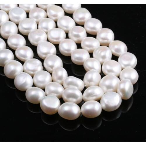 Natural Freshwater Pearl Two Sided Light White DIY For Making Necklaces Bracelets And Earrings 12-13mm