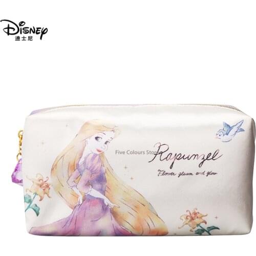 2021 New Disney Rapunzel Cosmetic Bag Small Business Travel Portable Cosmetic Storage Toiletry Bag Waterproof and Antifouling