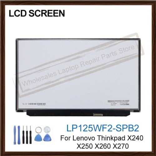 New 12.5" LP125WF2-SPB2 LP125WF2(SP)(B2) LCD Screen Display for Lenovo Thinkpad X240 X250 X260 X270 Laptop LCD Digitizer Panel