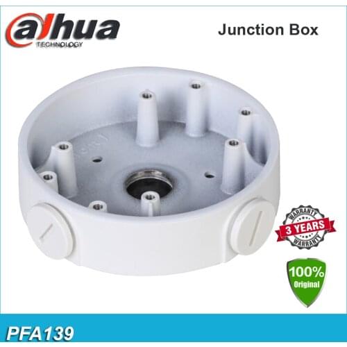Original Dahua PFA139 Aluminum Alloy Aesthetic Design Metal White Junction Mount Box DH-PFA139 for Camera