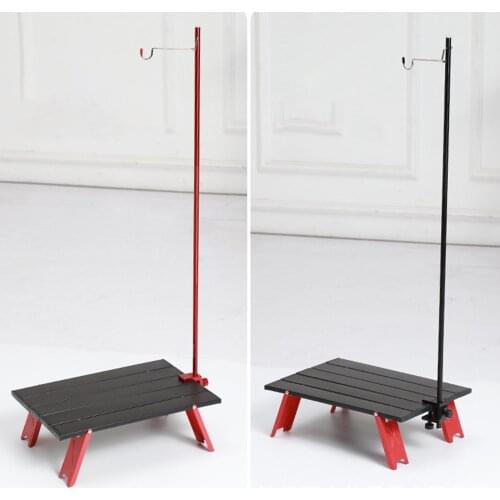 Outdoor Camping Equipment Folding Lantern Stand Lamp Aluminum Alloy Camping Lamp Bracket Lamp Holder for Camping Hiking Fishing