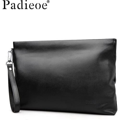 Padieoe bolsa masculina de couro clutch bag purses and handbags luxury envelope fashion