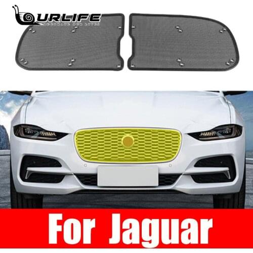 For Jaguar XF XF X260 2015-2020 Car Accessory Front Grille Insert Net Anti-insect Dust Garbage Inner Cover Net Stainless Mesh