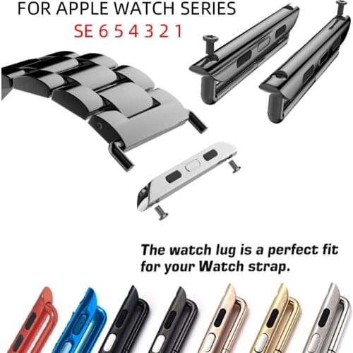 Adapter Connector For Apple Watch series 5 4 3 2 band 44mm 40mm For iwatch Se 6 band 42mm 38mm accessories Tool Wholesale