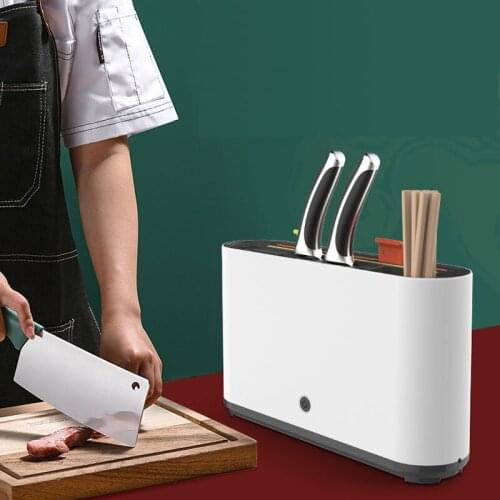 Knife Sterilizer Household Kitchen Shelves Cutting Board Chopsticks UV Sterilization Drying Sterilizer