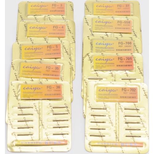 Dental Lab Equipment 10Pcs/Pack Tungsten Steel FG Burs Carbide For High Speed Handpiece