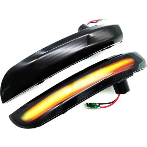 1Pair LED Mirror Sequential Dynamic Turn Signal Light For Ford Kuga / Escape 2013-2018 For Ford EcoSport 2013-2018