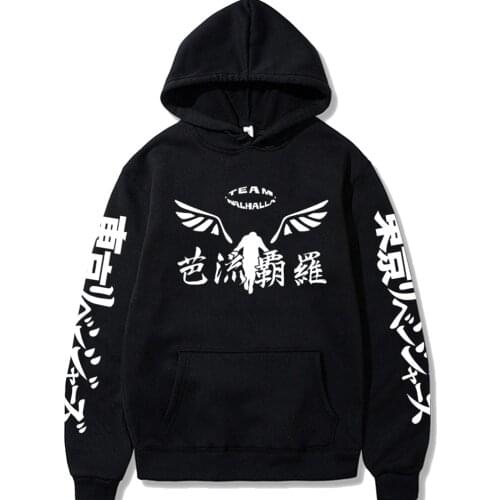 Anime Gambar Valhalla Tokyo Revengers Logo Hoodies Sweatshirt Men Women Sportswear Tokyo Revengers Cosplay Tracksuit Clothes