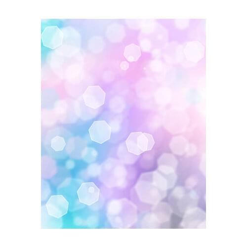 TR New Born Photo Studio Backdrop 5x7FT White Pink Purple Blue Bokeh Spots Custom Photography Background Vinyl 220cm x 150cm