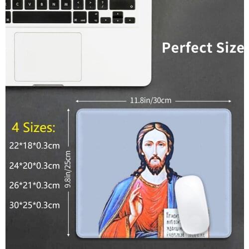 Face Of Jesus Christ Mouse Pad DIY Print Faith Trust In God God Trust Trusting Orthodox Belief Have