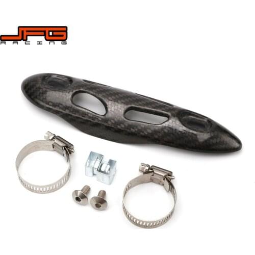 Motorcycle Carbon Fiber Exhaust Muffler Pipe Heat Shield Cover Heel Guard For BMW HONDA YAMAHA SUZUKI KAWASAKI R1 R6 GSXR