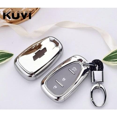 High Quality soft tpu Car Key Case For chevrolet cruze spark camaro Volt Bolt Trax Malibu interior accessories