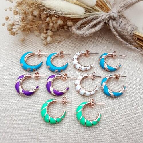 New Star Hot Trendy 925 Sterling Silver Fashion Hoop Earrings For Women Earring Valantines Day Fine Jewelry Luxury Accessories