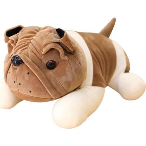 1pcs Plush bulldog shar pei dog Toy pug dog stuffed animal doll pendant baby kids friend Lifelike Stuffed Animals home car decor
