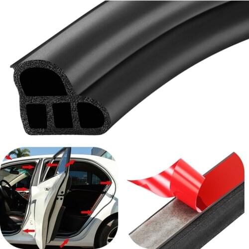 2Meters Car Door Rubber Seal Strip Stickers Car Accessories For Nissan Qashqai J11 J10 Juke X-trail Skoda Rapid Octavia Fabia