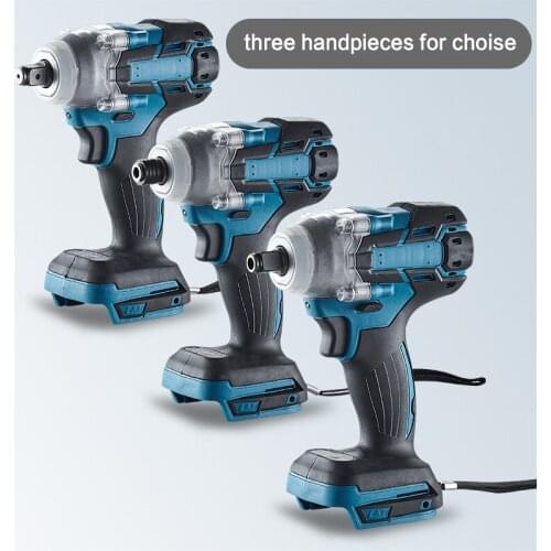3 Type 520N.m Brushless Cordless Electric Impact Wrench 1/2'' Socket Wrench Power Tools Rechargeable For Makita 18V Battery