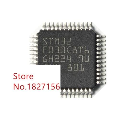 20pcs STM32F030C8T6 STM32F030C8 QFP48 ARM Value-line ARM-based 32-bit MCU with 16 to 64-KB Flash IC NEW