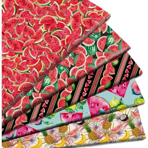 50*145cm Watermelon Polyester Cotton Material Patchwork Sewing Quilting Fabrics Quilt Needlework DIY Cloth Sewing,1Yc19256