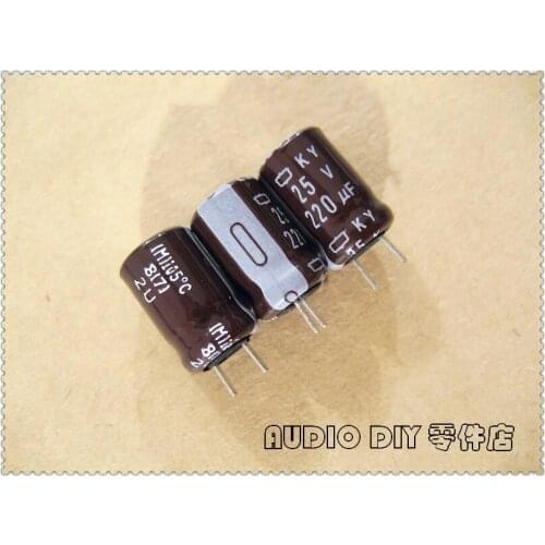 50PCS NIPPON CHEMI-CON KY Series 220uF 25V 25V220UF Electrolytic Capacitor