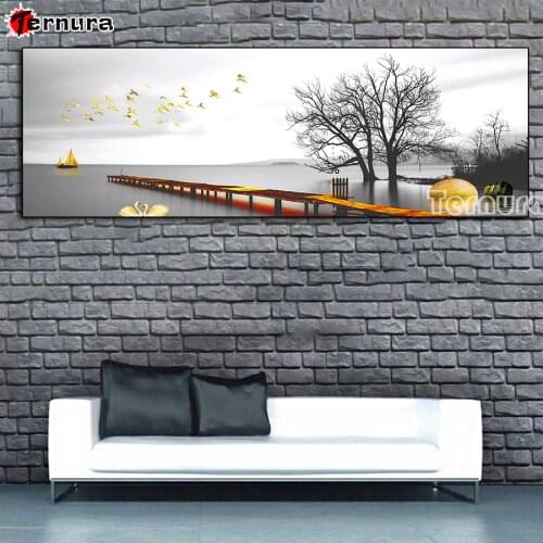 5d Diy diamond painting Beautiful view of the lake Full diamant embroidery mosaic stitch cross decor gifts diamond mosaic large