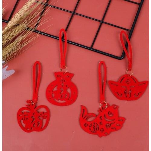 8pcs/pack Chinese New Year Decoration Pendant Spring Festival Home Hanging Decor