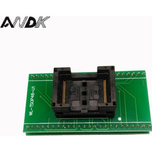 TSOP48-0.5 Open Top SA247 TNM5000 Programming IC Test Socket Flash Programmer Adapter TSOP48 12*20mm socket double board